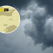 Weather warning will be in place in the South West today and tomorrow