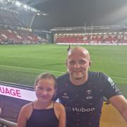 Rosie Hedges was invited by Josh Caulfield to a Bristol Bear game at Ashton Gate.