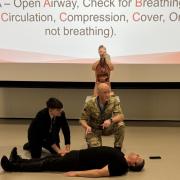 Students received crucial first-aid training.