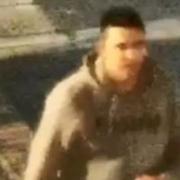 Police would like to speak to this man in connection with the incident they are investigating