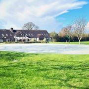 The greens as Wedmore golf course remained playable despite the recent rain