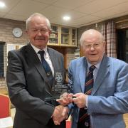 Ian Madge (left) also got a win this weekend after receiving an award for his 50 years of refereeing