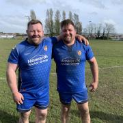 Sam Coles (right) and fellow prop Ollie Streeter