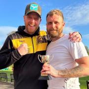 Charity Cup finalists Sporting Weston Reserves' man of the match Christopher Stephens