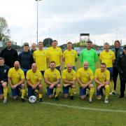 The 2005-06 Weston Legends team before the game