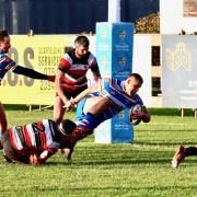 George Talbot in action for Weston RFC