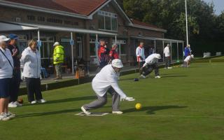 Action from Clarence bowls club earlier this year