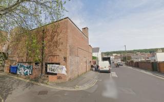 The incident took place in an alleyway off North Street.